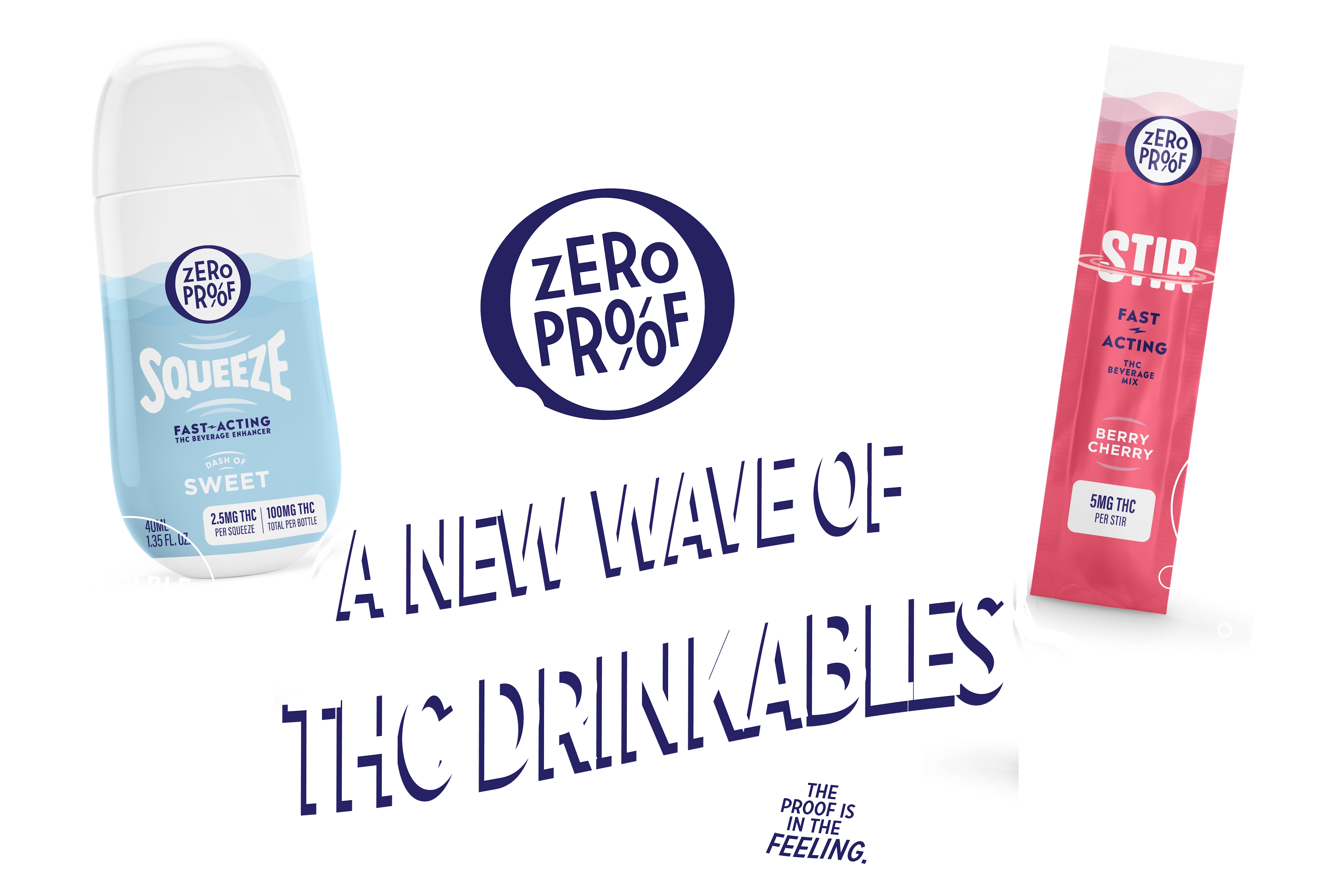 Introducing ZEROPROOF a new wave of THC drinkables.